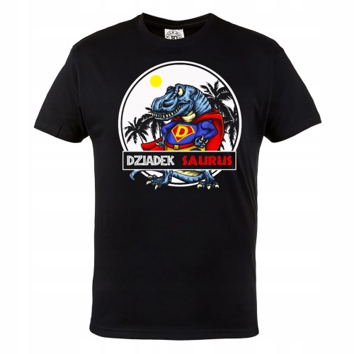 KOSZULKA PREZENT NA DZIEŃ DZIADKA DZIADEK SAURUS SUPER DINOZAUR 1