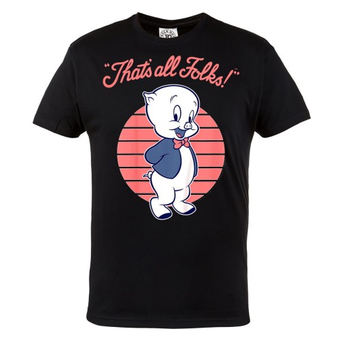 KOSZULKA BAJKOWA KRESKÓWKA LOONEY TUNES PROSIAK PORKEY THAT'S ALL FOLKS ZWARIOWANE MELODIE