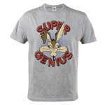 KOSZULKA BAJKOWA KRESKÓWKA LOONEY TUNES KOJOT WILUŚ SUPER GENIUS ZWARIOWANE MELODIE