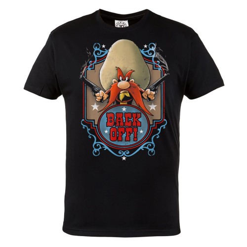 KOSZULKA BAJKOWA KRESKÓWKA LOONEY TUNES KOWBOJ YOSEMITE SAM BACK OFF ZWARIOWANE MELODIE 1