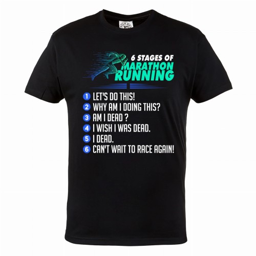 KOSZULKA DLA BIEGACZA BIEGANIE SPORT MARATON 6 ETAPÓW BIEGU