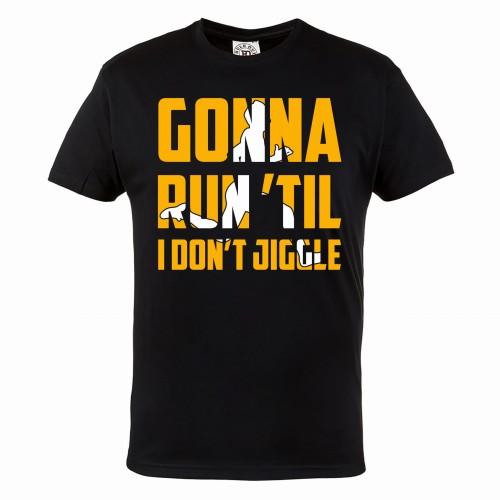 KOSZULKA DLA BIEGACZA BIEGANIE SPORT GONNA RUN 'TIL I DON'T JIGGLE 1