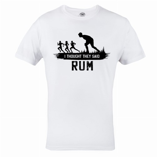 KOSZULKA DLA BIEGACZA BIEGANIE SPORT I THOUGHT THEY SAID RUM 1