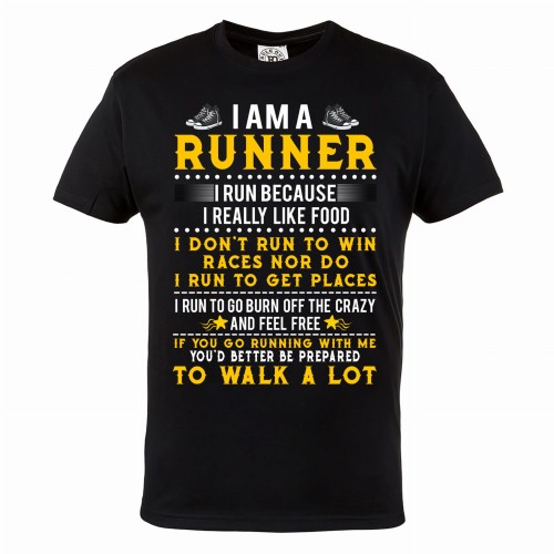 KOSZULKA DLA BIEGACZA BIEGANIE SPORT I'M A RUNNER 1
