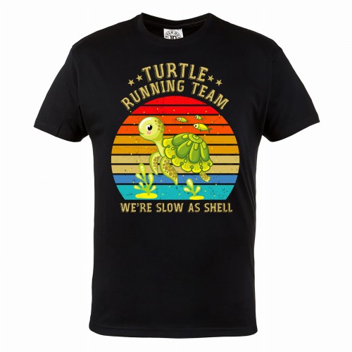 KOSZULKA DLA BIEGACZA BIEGANIE SPORT TURTLE RUNNING TEAM WE'RE SLOWLY AS SHELL 1