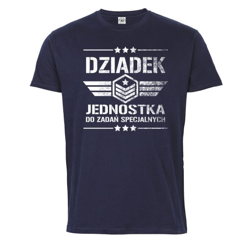 KOSZULKA PREZENT NA DZIEŃ DZIADKA DZIADEK JEDNOSTKA DO ZADAŃ SPECJALNYCH VINTAGE 1
