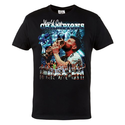 KOSZULKA PIŁKARSKA PIŁKA NOŻNA ARGENTYNA MESSI MISTRZ ŚWIATA QATAR 2022 WORLD CUP CHAMPIONS 2