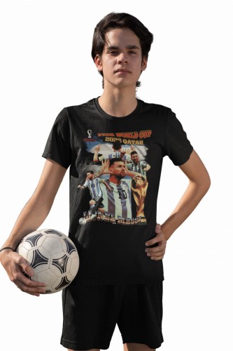 KOSZULKA PIŁKARSKA PIŁKA NOŻNA ARGENTYNA MESSI MISTRZ ŚWIATA FIFA WORLD CUP QATAR 2022 1