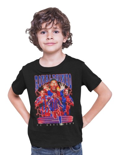 KOSZULKA DZIECIĘCA PIŁKARSKA PIŁKARZ RONALDINHO FCB BARCA 