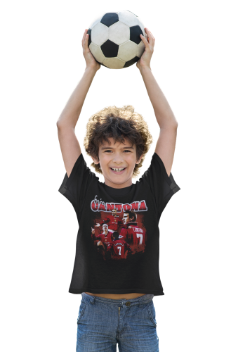 KOSZULKA DZIECIĘCA PIŁKARSKA PIŁKA NOŻNA  ERIC CANTONA MANCHESTER UNITED 