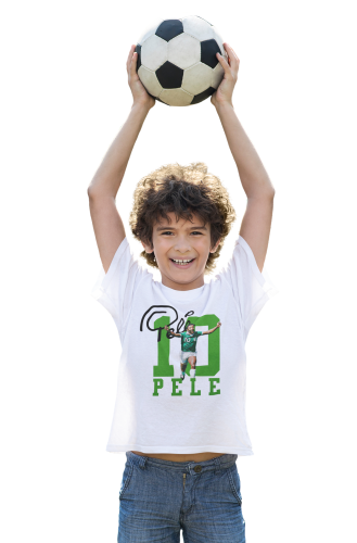 KOSZULKA DZIECIĘCA PIŁKARSKA PIŁKA NOŻNA PELE LEGENDA FUTBOLU