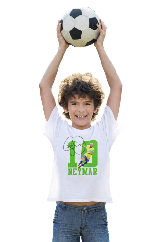 KOSZULKA DZIECIĘCA PIŁKARSKA PIŁKA NOŻNA NEYMAR JR GWIAZDA FUTBOLU 1