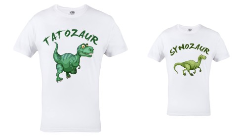 KOSZULKA TATOZAUR I SYNOZAUR 