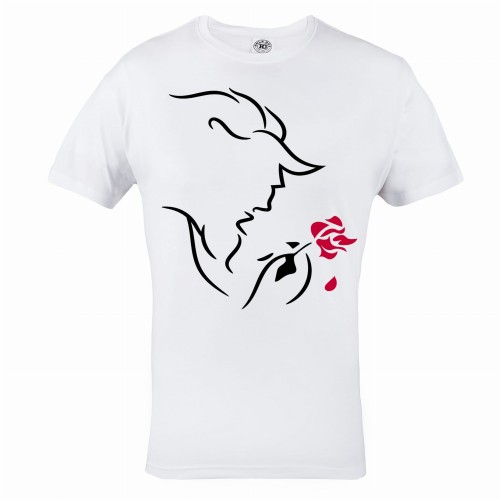 ZESTAW KOSZULEK WALENTYNKOWYCH LOVE PREZENT NA WALENTYNKI BEAUTY AND THE BEAST PIĘKNA I BESTIA 2