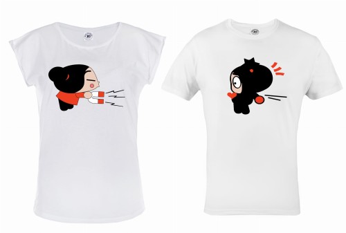 ZESTAW KOSZULEK WALENTYNKOWYCH PREZENT NA WALENTYNKI LOVE MAGNES