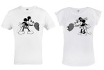 ZESTAW KOSZULEK WALENTYNKOWYCH PREZENT NA WALENTYNKI MYSZKA MIKI I MINI DISNEY MICKEY MOUSE & MINNIE