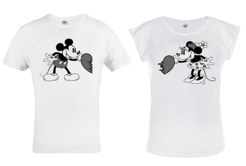 ZESTAW KOSZULEK WALENTYNKOWYCH PREZENT NA WALENTYNKI MYSZKA MIKI I MINI DISNEY MICKEY MOUSE & MINNIE 