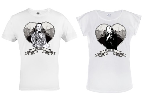 ZESTAW KOSZULEK WALENTYNKOWYCH PREZENT NA WALENTYNKI BONJOUR MON CHERI/MON AMOUR 