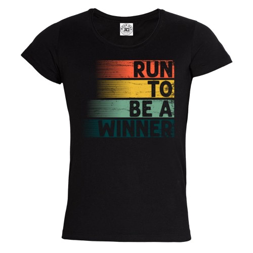KOSZULKA DAMSKA BIEGANIE SPORT RUN TO BE A WINNER 1