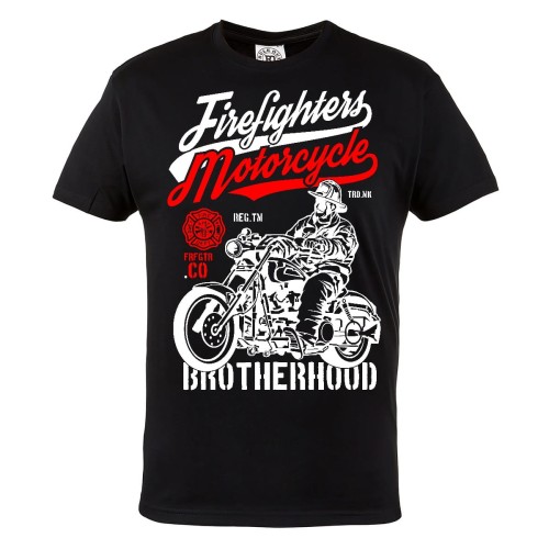 KOSZULKA DLA STRAŻAKA STRAŻACKA STRAŻ POŻARNA MOTOCYKL FIREFIGHTER MOTORCYCLE BROTHERHOOD
