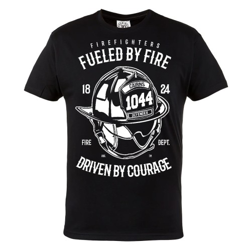 KOSZULKA DLA STRAŻAKA STRAŻACKA STRAŻ POŻARNA FUELED BY FIRE DRIVEN BY COURAGE 1