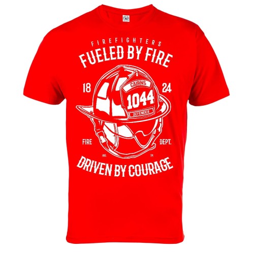 KOSZULKA DLA STRAŻAKA STRAŻACKA STRAŻ POŻARNA FUELED BY FIRE DRIVEN BY COURAGE 1