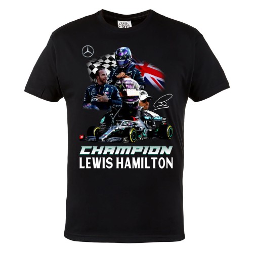 KOSZULKA MĘSKA FORMUŁA 1 F1 LEWIS HAMILTON CHAMPION WYŚCIGI 1