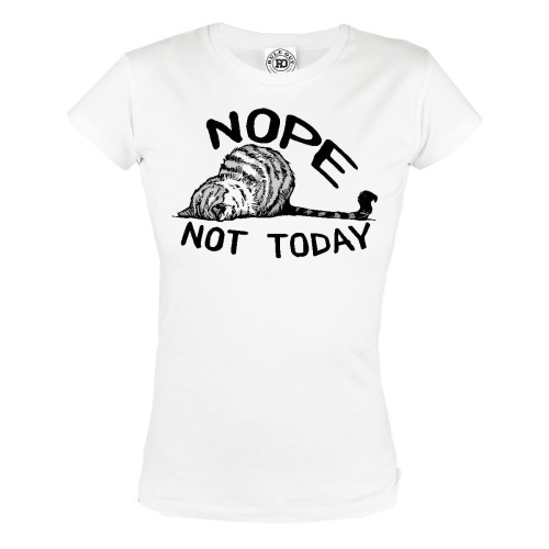 KOSZULKA DAMSKA Z KOTEM DLA MIŁOŚNICZKI KOTÓW KOCIARY NOPE NOT TODAY 1