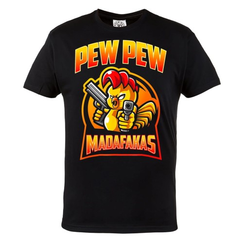 KOSZULKA MĘSKA KOGUT PEW PEW MADAFAKAS PISTOLETY 1