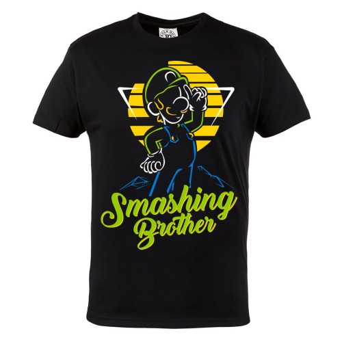 KOSZULKA MĘSKA GRA VIDEO SUPER MARIO BROS SMASHING BROTHER