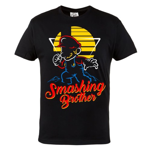 KOSZULKA MĘSKA GRA VIDEO SUPER MARIO BROS SMASHING BROTHER