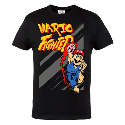 KOSZULKA MĘSKA GRA VIDEO SUPER MARIO BROS FIGHTER 1