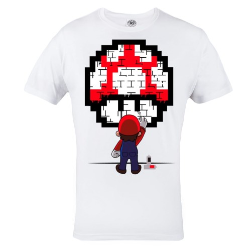 KOSZULKA MĘSKA GRA VIDEO SUPER MARIO BROS GRAFFITI 1