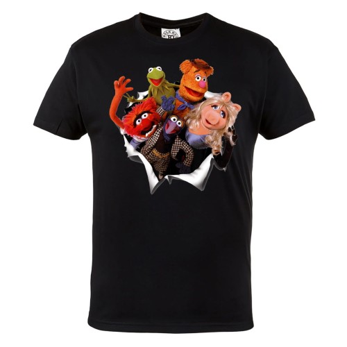 KOSZULKA MĘSKA MUPPET SHOW MUPPETY ULICA SEZAMKOWA KERMIT FAZI GONZO PANNA PIGGY ELMO 1