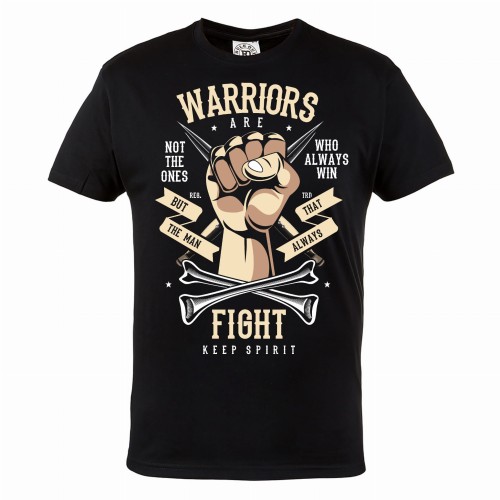 KOSZULKA MĘSKA WALKA WOJOWNIK WARRIORS ARE NOT THE ONES WHO ALWAYS WIN BUT THE MAN THAT ALWAYS FIGHT 1
