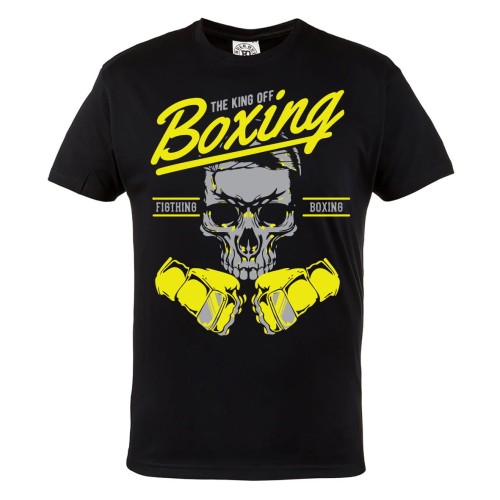 KOSZULKA MĘSKA WALKA FIGHT KRÓL BOKSU THE KING OF BOXING CZASZKA