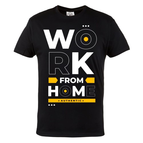 KOSZULKA MĘSKA MOTYWACJA WORK FROM HOME URBAN STYLE BE POSITIVE 1