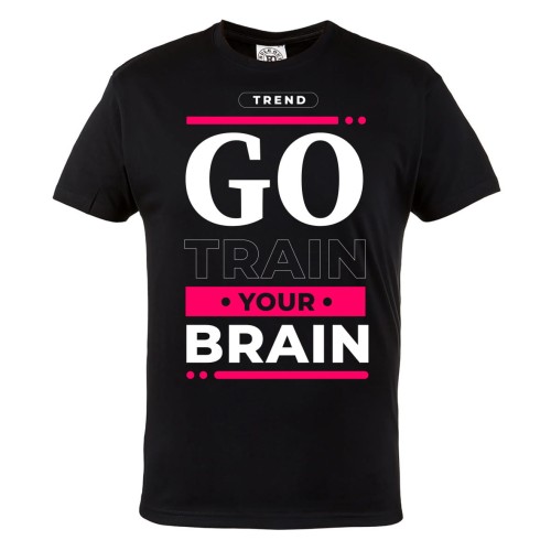 KOSZULKA MĘSKA MOTYWACJA GO TRAIN YOUR BRAIN URBAN STYLE BE POSITIVE 1