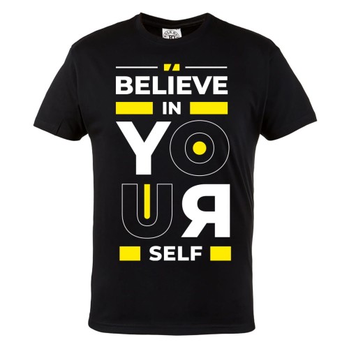 KOSZULKA MĘSKA MOTYWACJA BELIEVE IN YOURSELF URBAN STYLE BE POSITIVE 1