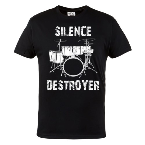 KOSZULKA MĘSKA MUZYCZNA DLA PERKUSISTY PERKUSJA SILENCE DESTORYER 1