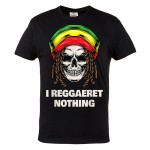 KOSZULKA MĘSKA MUZYCZNA DLA FANA REGGAE DREDY RASTA JAMAICA MUSIC I REGGAERET NOTHING