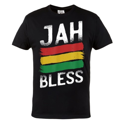 KOSZULKA MĘSKA MUZYCZNA DLA FANA REGGAE RASTA JAMAICA MUSIC JAH BLESS