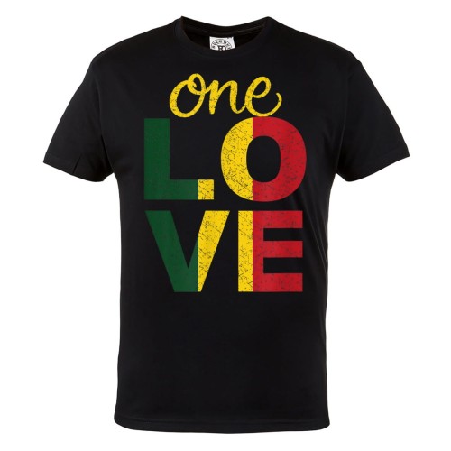 KOSZULKA MĘSKA MUZYCZNA DLA FANA REGGAE RASTA JAMAICA MUSIC ONE LOVE 1