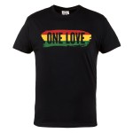 KOSZULKA MĘSKA MUZYCZNA DLA FANA REGGAE RASTAFARI JAMAICA MUSIC ONE LOVE