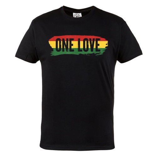 KOSZULKA MĘSKA MUZYCZNA DLA FANA REGGAE RASTAFARI JAMAICA MUSIC ONE LOVE 