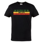 KOSZULKA MĘSKA MUZYCZNA DLA FANA REGGAE RASTA JAMAICA MUSIC BLESS UP ONE LOVE
