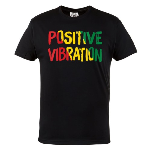KOSZULKA MĘSKA MUZYCZNA DLA FANA REGGAE RASTA JAMAICA MUSIC POSITIVE VIBRATION 1