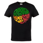 KOSZULKA MĘSKA MUZYCZNA DLA FANA REGGAE RASTA JAMAICA MUSIC REGGAE IS MY SOUL