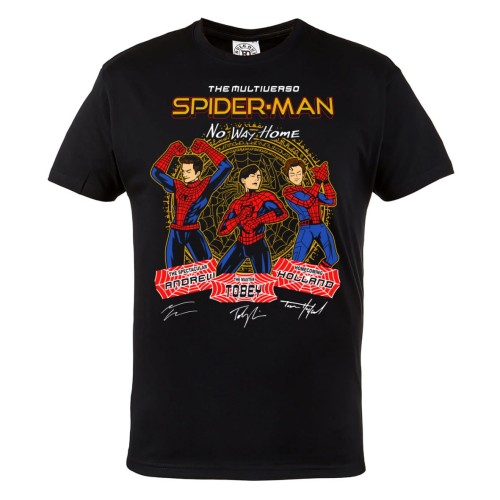 KOSZULKA MĘSKA FILMOWA MARVEL SPIDER-MAN NO WAY HOME BEZ DROGI DO DOMU MULTIVERSUM AUTOGRAFY 1