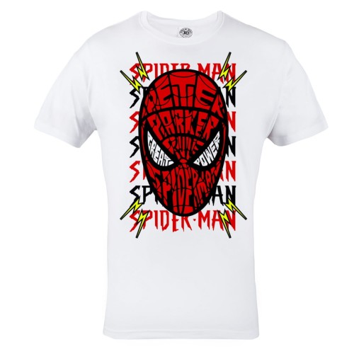 KOSZULKA MĘSKA FILMOWA MARVEL SPIDER-MAN SUPERBOHATER SUPERHERO PETER PARKER GREAT POWER 1